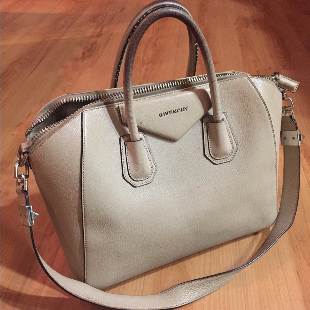 Givenchy Antigona large tan satchel authentic HTF
